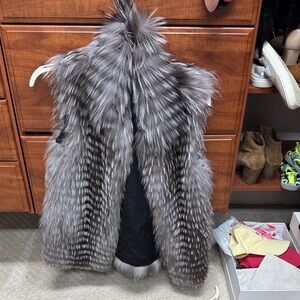Silver Fox Faux Fur Vest